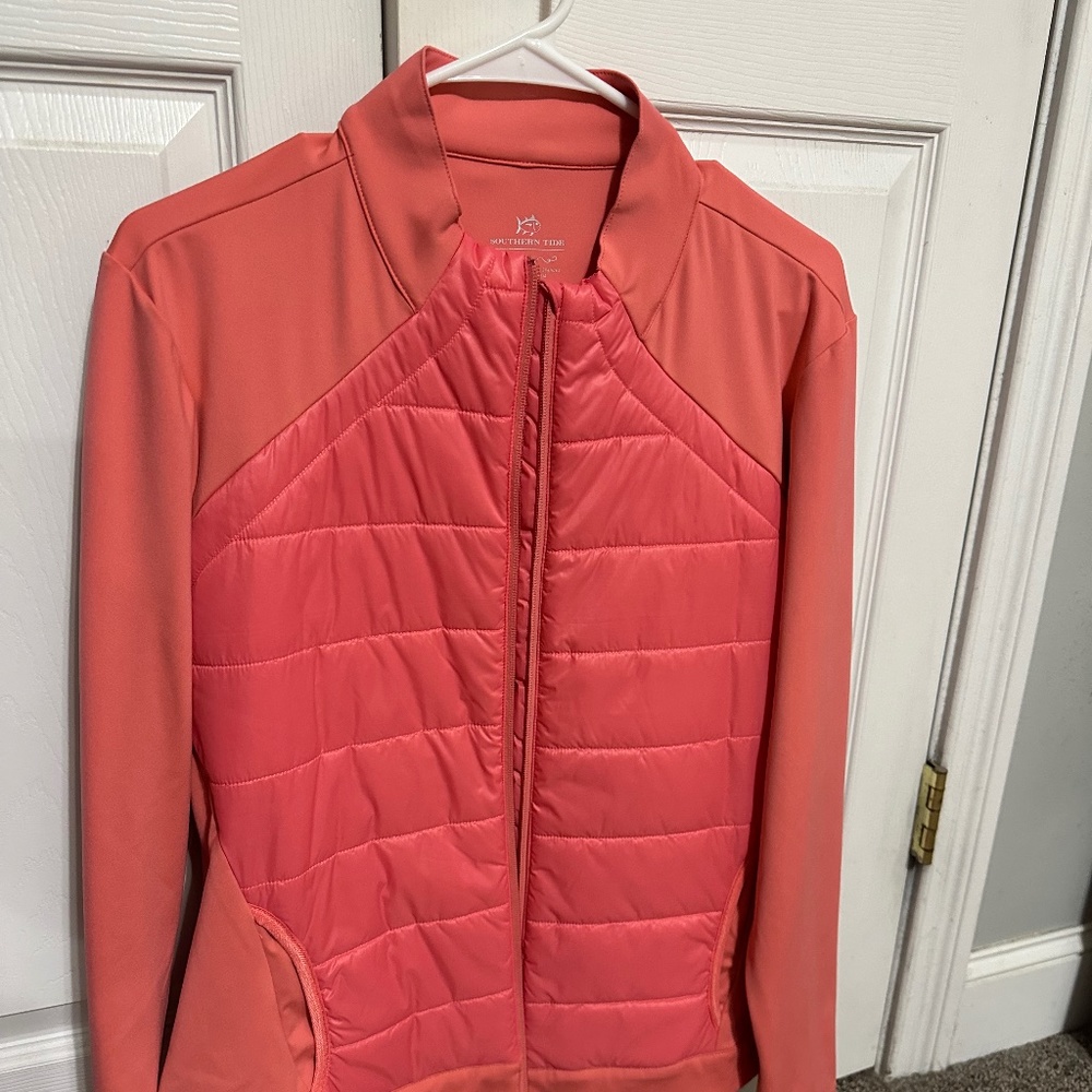 Southern Tide Coral Athleisure Jacket - Large